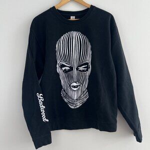 BADWOOD Limited Edition O.G. Ski Mask Crewneck Streetwear Graphic Sweatshirt M‎